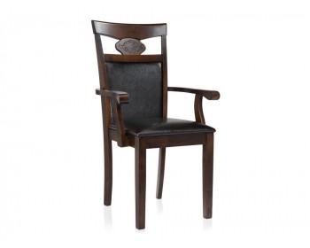 Кресло руководителя Luiza dirty oak / dark brown Стул деревянный