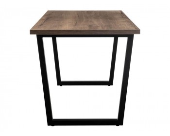 Кухонный стол Эльпатия 150 дуб велингтон / черный матовый деревянный
