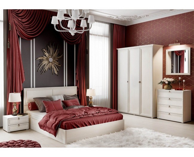 Модульная спальня Престиж 2, композиция 2 (Сандал светлый) фото