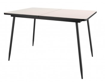 Обеденный стол Dikline Ls122 стекло крем/Опоры черный