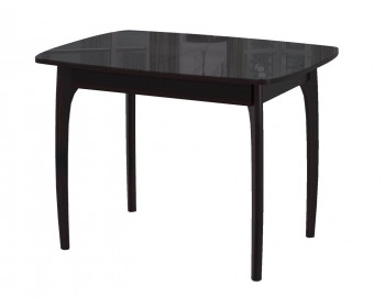 Обеденный стол DikLine М15 венге/стекло черное