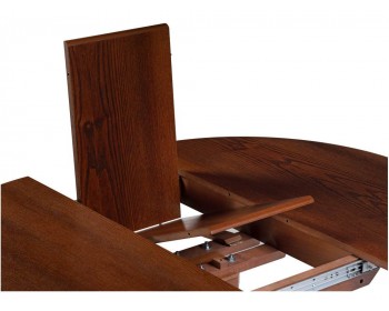 Кухонный стол Павия 130 орех / коричневая патина деревянный