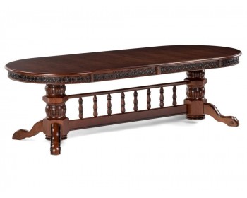Обеденный стол Кассиль орех с коричневой патиной деревянный