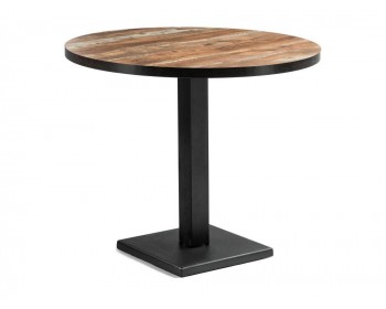 Обеденный стол Пенг дуб юкон / черный деревянный