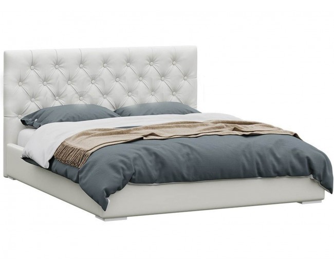 Парма Кровать мягкая с ПМ 160 (Белый) фото