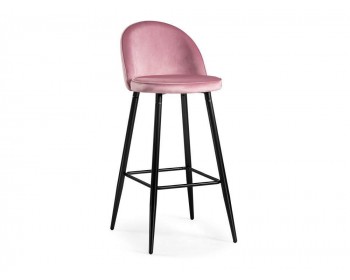 Dodo 1 pink with edging / black Барный стул