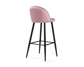 Dodo 1 pink with edging / black Барный стул