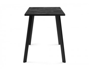 Обеденный стол Тринити Лофт 120 25 мм креатель / черный матовый деревянный