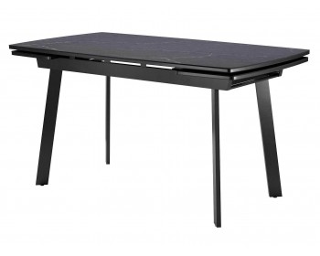 Обеденный стол Dikline US140 мрамор черный сатин/опоры черные