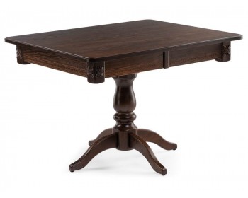 Обеденный стол Матис орех темный деревянный