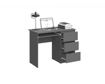 Письменный стол Челси (Белый глянец, Дуб Сонома)
