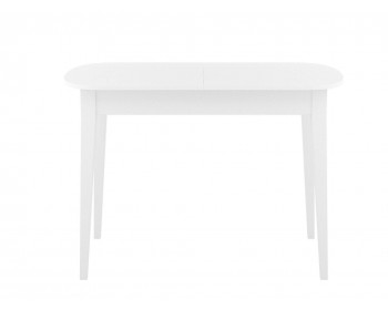Кухонный стол DikLine M130 белый/стекло белое сатин optiwhite/опоры MM б