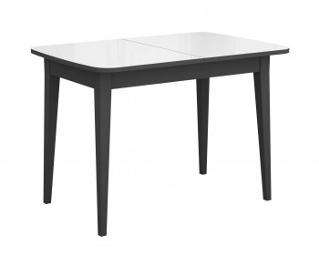 Обеденный стол DikLine M110 венге/стекло белое глянец optiwhite/опоры MM в