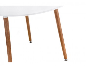 Обеденный стол Lorini 90 white / wood деревянный