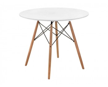 Стол Table 80 white / wood деревянный