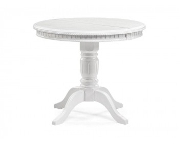 Обеденный стол Долерит белый деревянный