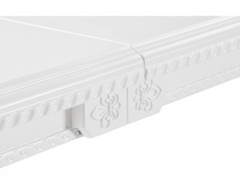 Обеденный стол Эритрин белый деревянный