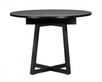 Кухонный стол Регна черный / бежевый деревянный