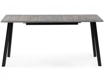 Кухонный стол Колон Лофт 120 25 мм бетон / черный матовый деревянный