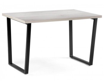Кухонный стол Лота Лофт 120 25 мм юта / матовый черный деревянный