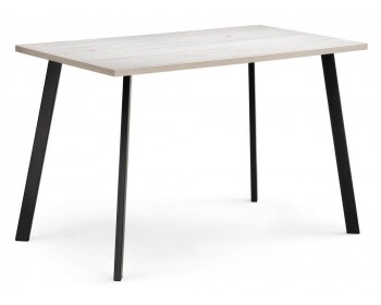Обеденный стол Тринити Лофт 140 25 мм юта / черный матовый деревянный