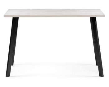 Обеденный стол Тринити Лофт 140 25 мм юта / черный матовый деревянный