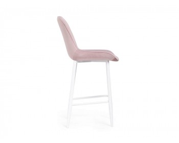 Седа велюр розовый / белый Барный стул