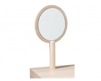 Зеркало для стола туалетного Сканди Жемчужно-белый
