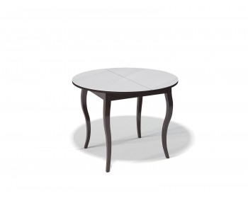 Обеденный стол KENNER 1000 С венге/стекло белое глянец