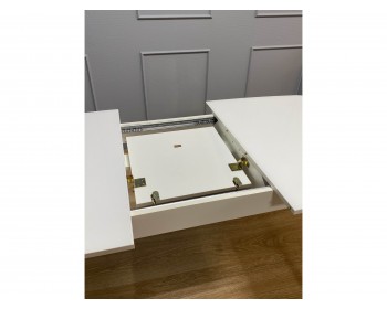 Обеденный стол KENNER 1200M белый/стекло белое глянец
