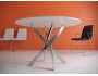 Стол KENNER R1000 хром/стекло белое глянец недорого
