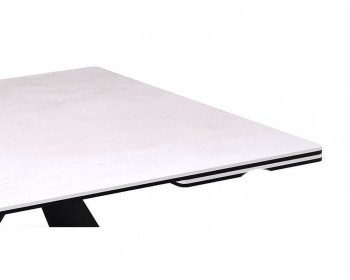 Обеденный стол KENNER KB1400 черный/керамика белая
