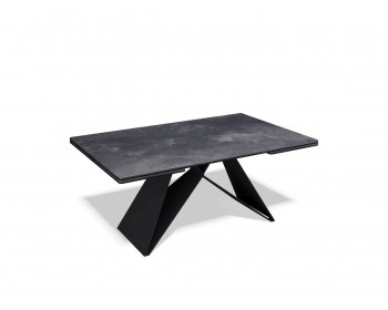 Обеденный стол KENNER KB1400 черный/керамика черная