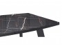 Стол KENNER SL1600  черный/стекло камень черный фото