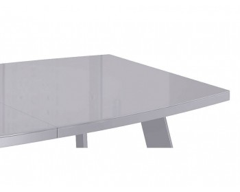 Обеденный стол KENNER SL1600 серый/стекло серое