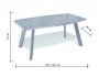 Стол KENNER PL1400  серый/стекло серое от производителя
