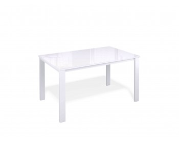 Обеденный стол KENNER LL1200 белый/стекло белое