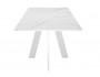 Стол DikLine SKM140 Керамика Белый мрамор/подье белое/опоры  от производителя