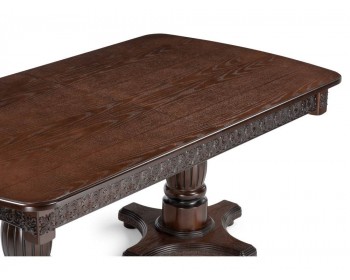Обеденный стол Морнит 180(240)х100 орех темный / орех деревянный