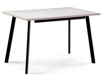 Кухонный стол Колон Лофт 120 25 мм юта / матовый черный деревянный