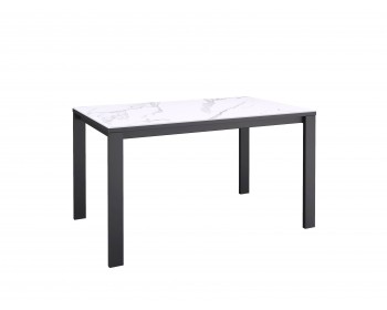Обеденный стол KENNER BL1300 черный/керамика белая