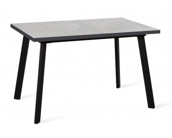 Кухонный стол DikLine HB120 хромикс белый/ опоры черные