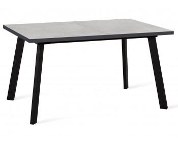 Обеденный стол DikLine HB140 хромикс белый/ опоры черные