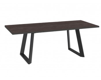 Кухонный стол DikLine ZL160 хромикс бронза/ черный/ опоры черные