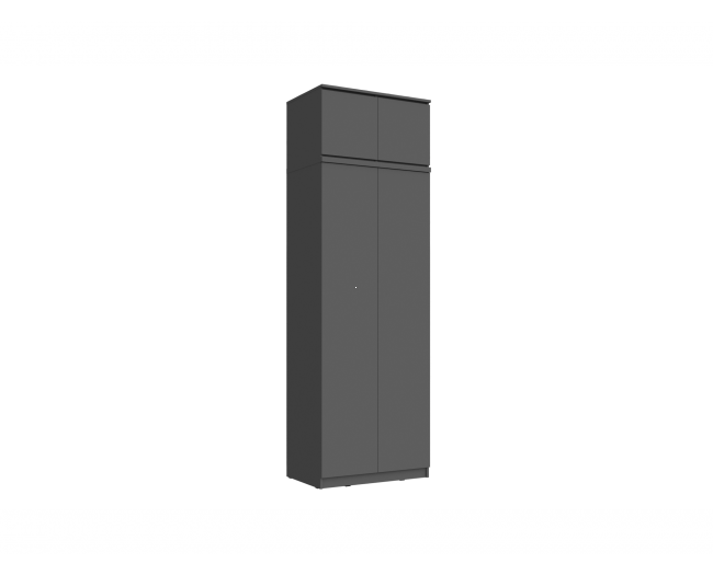 Челси Шкаф 2-х створчатый платяной + антресоль к у 800 (Граф фото