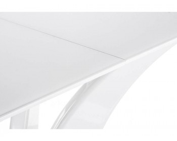 Обеденный стол Horns 160 super white стеклянный