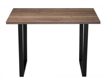 Кухонный стол Эльпатия 110 дуб велингтон / черный матовый деревянный