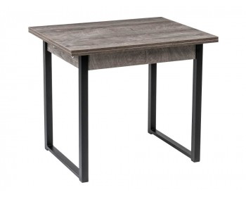 Обеденный стол Форли дуб рошелье / черный матовый деревянный