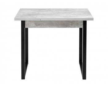 Кухонный стол Форли бетон / черный матовый деревянный