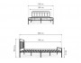 Рейк 160х200 черная Кровать распродажа